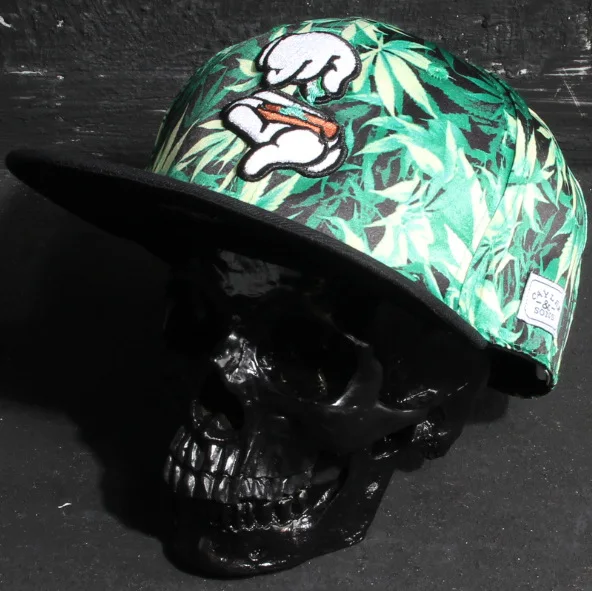 Nueva moda verano estilo gorras chicas sombreros Snapbacks dedo hierba hoja Mujer Beisbol gorras de béisbol Hip Hop Gorra Boina Hoquei Toca