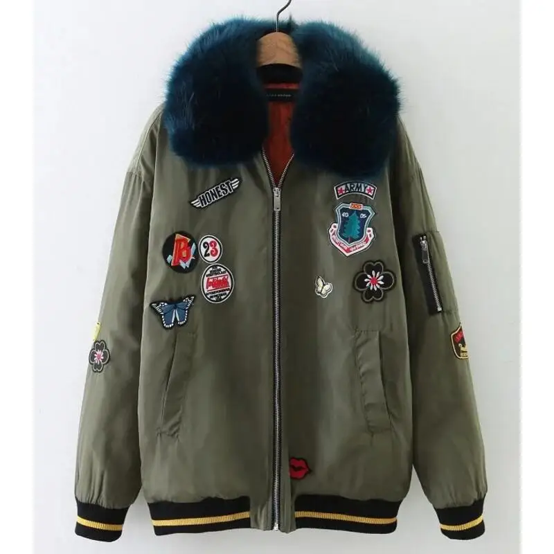 Femme Dame De Femmes Casual Col Automne Vestes Noir Fourrure Parkas Épaissir Coton Manteaux army Survêtement Hiver Gray Green Chaud Ouatée Veste light nWnqCwF6