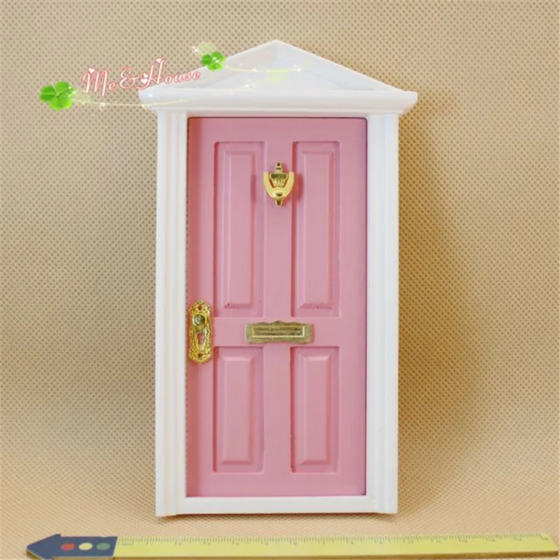 1:12 Dollhouse Miniature door Colored European wooden Furniture 