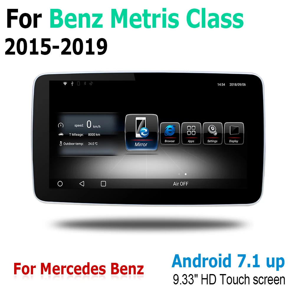 Clearance Android 7.0 2G RAM Touch Screen Multimedia Player For Mercedes Benz Metris Class 2015~2019 NTG Stereo Display navigation GPS 5