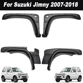 

4 Pcs/Set Car Wheel Eyebrow Round Arc Fender Mud Flaps Mudguards Splash Guards Car Refitting Supply For Suzuki Jimny 2007-2018
