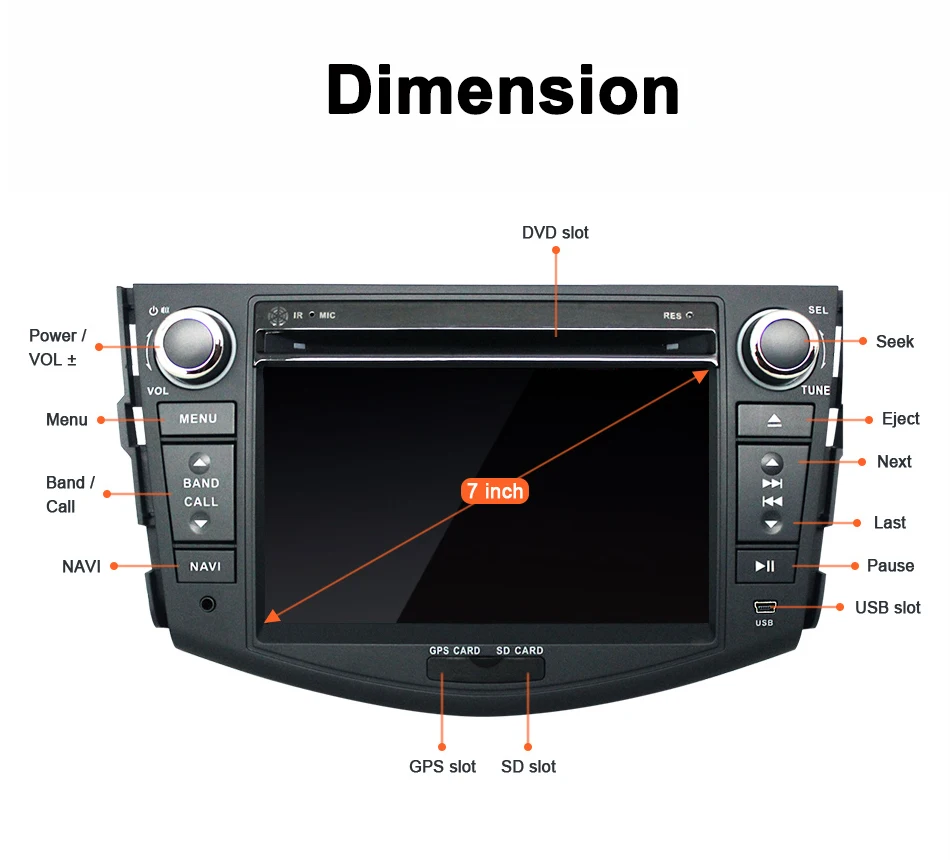 Eunavi Android 9,0 TDA7851 автомобильный dvd мультимедийный плеер 7 ''2 Din радио gps Navi для Toyota RAV4 Rav 4 2007 2008 2009 2010 2011