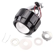 Новое обновление полностью металлический 2," мини-проектор лидер комплект HID проектор фары объектив черный цвет H1 H4 H7 лампы