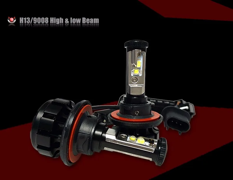 12000LM Super Bright Car LED Headlight Kit H4 HB2 9003 H13 9007 Cree Chips Replace Bulb Anti-Dazzle Beam 3000K 4300K 6000K (4)