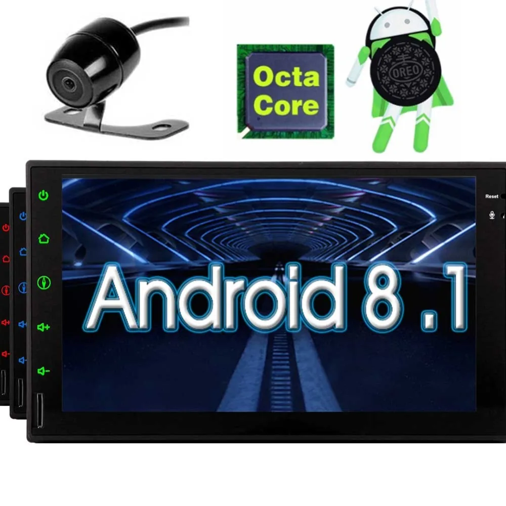 

In Dash Auto GPS Navigation Audio 7 inch 1024 600 Touch Screen 8 Core Tablet Radio support Wifi Bluetooth 1080P Video SWC Video