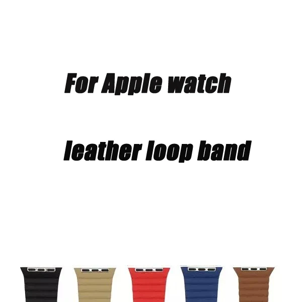 Натуральная кожа Ремешки 38/40/42/44 мм для apple watch кожаная Петля ремешок серии на