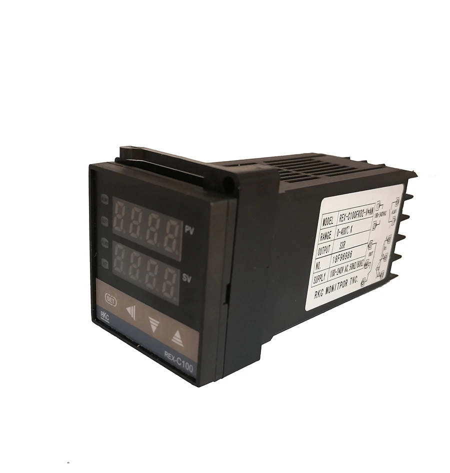 REX-C100 цифровой RKC PID термостат контроллер температуры цифровой REX-C100/40A SSR реле/K термопары зонд/радиатор - Цвет: set 1