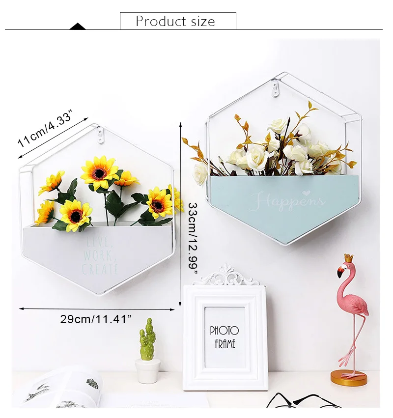 Настенная железная ваза для искусственных цветов|vase hanging|vase for flowersvase decoration |