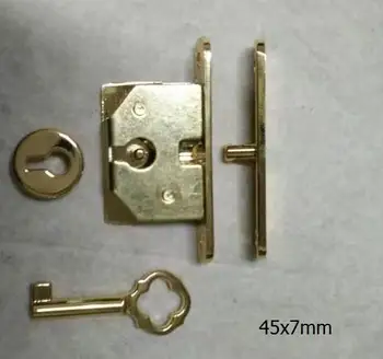 

4 parts set Lock and Key for humidor boxes/ cigar Case/jewel box, 1000sets/lot, gold Finish-free shipping