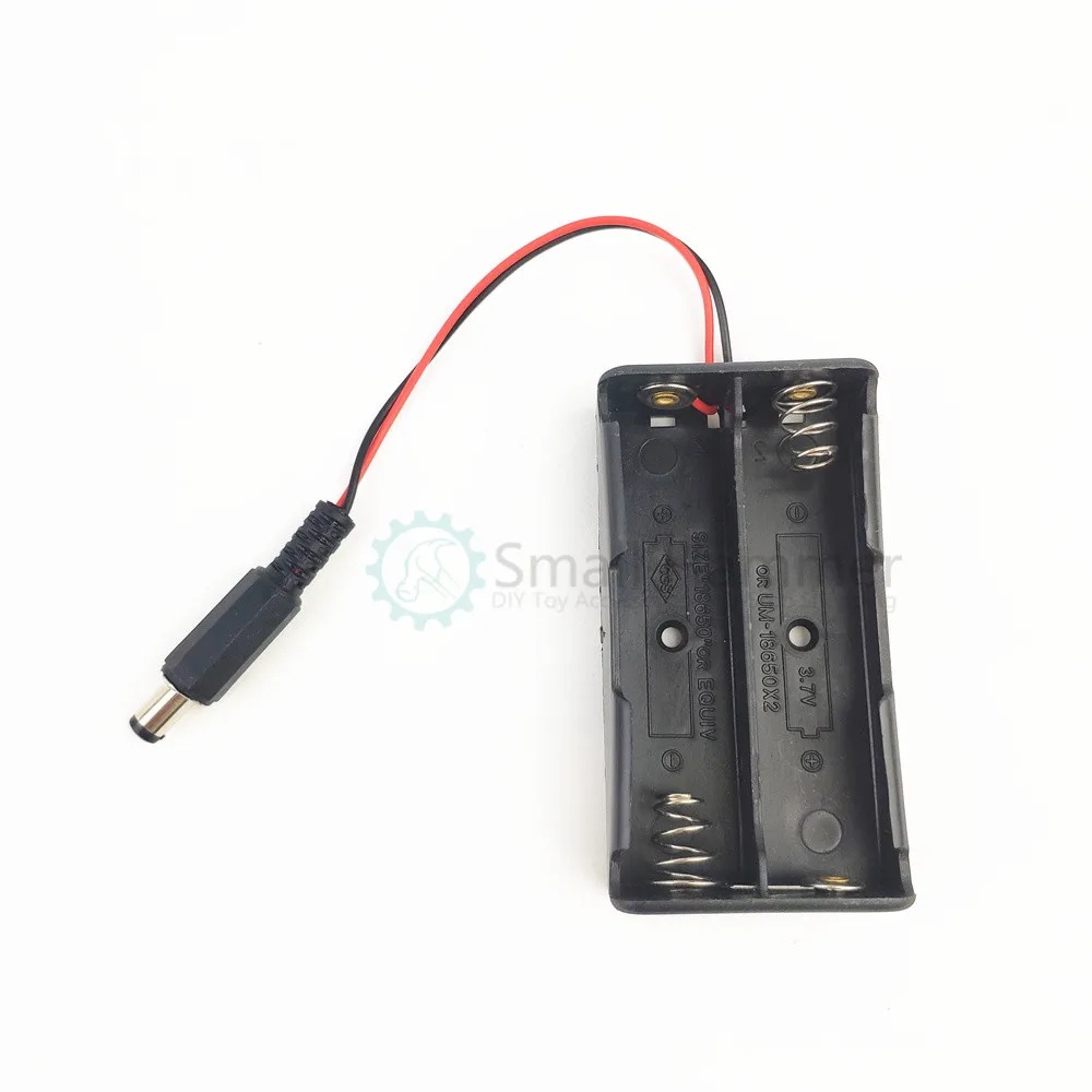 

Arduino UNO power supply interface 18650 two-cell battery box with line DC