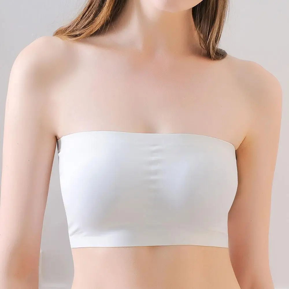 strapless padded sports bra
