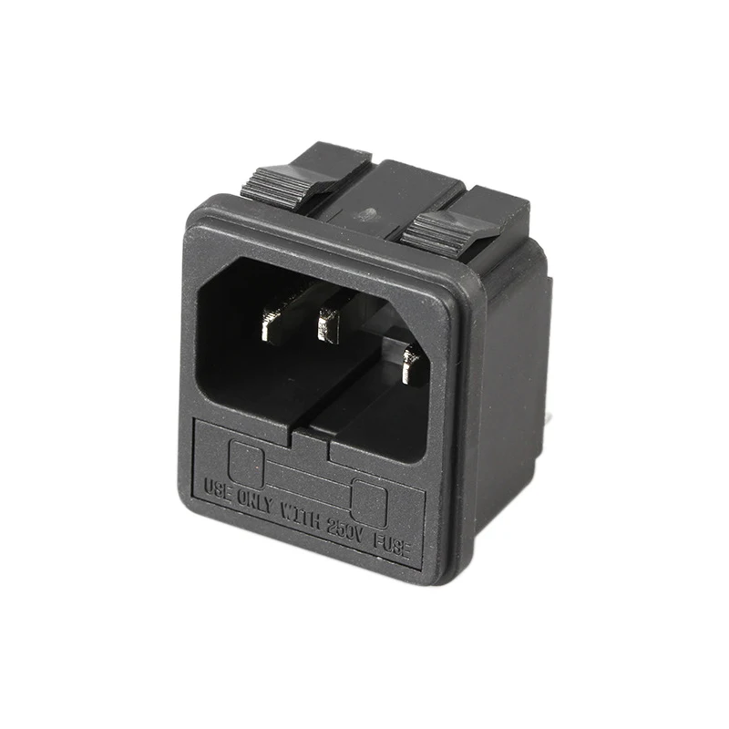 

with 10A fuse ! power socket 15A 250V ac 3 Terminal Power Socket with Fuse Holder Connector