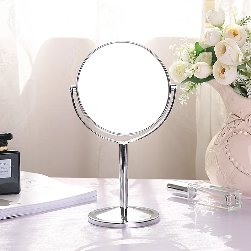 Cosmetic Mirror Double Sides Standing Chrome Bathroom Cosmetic Mirror Double Sides Standing