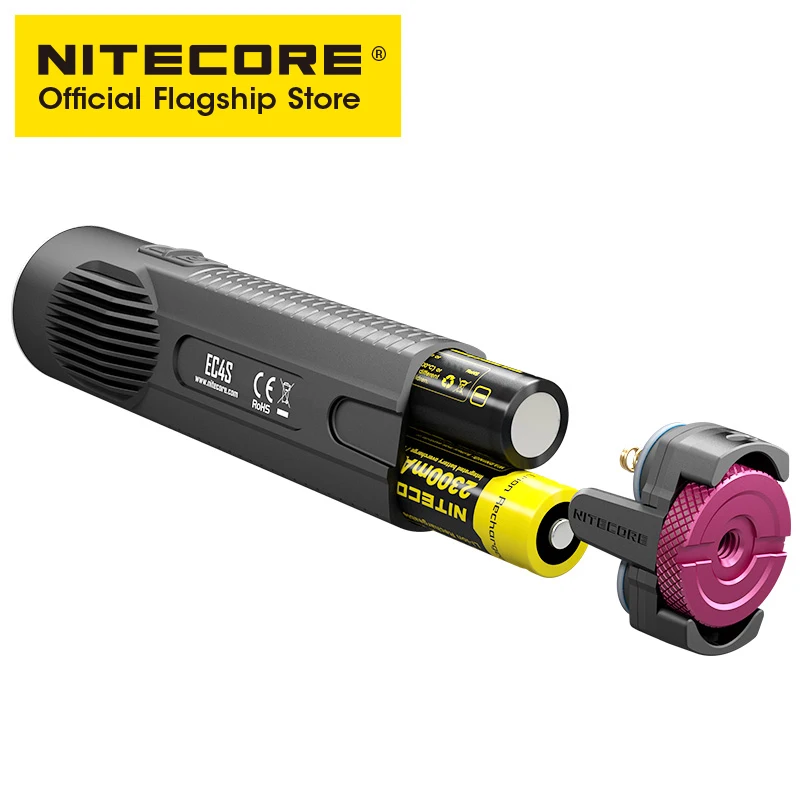 NITECORE EC4S светильник с высоким потоком, наружный светильник с литиевой батареей, светодиодный Мощный светильник, водонепроницаемый светильник-вспышка