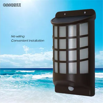 

New Generation LED Solar Power Energy PIR Infrared Motion Sensor wall light Garden path Security Lamp Outdoor Light