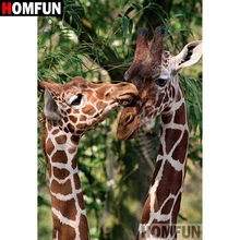 HOMFUN Алмазная картина "Животные Жираф" вышивка крестом на заказ фото алмаз, вышивка квадратными круглыми настенный Декор для дома A08225