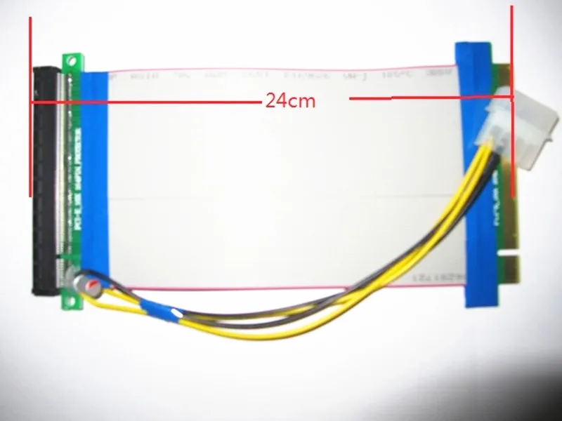 PCI E Express X16 карта расширения Гибкий Ленточный удлинитель Кабель с источником