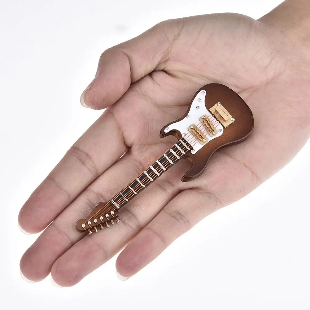 10 cm Mini Guitarra Eléctrica modelo de Guitarra miniatura modelo Guitarra colección ornamentos decorativos modelo de regalo con soporte 10 cm Mini Guitarra Eléctrica modelo de Guitarra miniatura modelo Guitarra colección ornamentos decorativos modelo de regalo con soporte