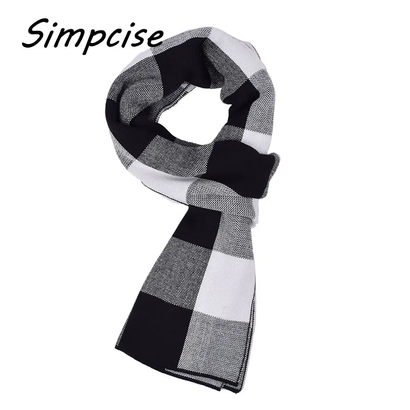 man scarf New Design Brand Scarf Elastic Winter Warm Luxury Scarves Echarpe Acrylic knitted Scarf Man A3A18935 mens cotton scarf
