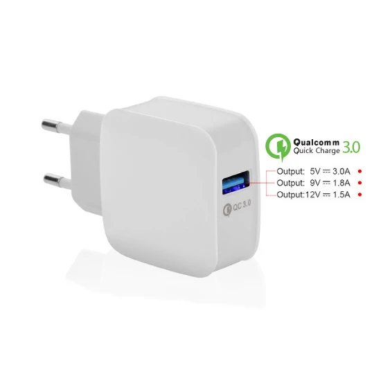 GEUMXL быстрое зарядное устройство QC 3 0 18 Вт штепсельная вилка европейского