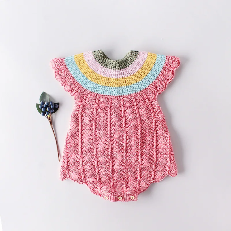 Baby Bodysuits for boy New Baby Boys Spring Clothes Baby Bodysuits Handmade Prom Toddler Girls Bodysuits Knit Bodysuits for Baby Girls Hair Ball Clothe Baby Bodysuits are cool