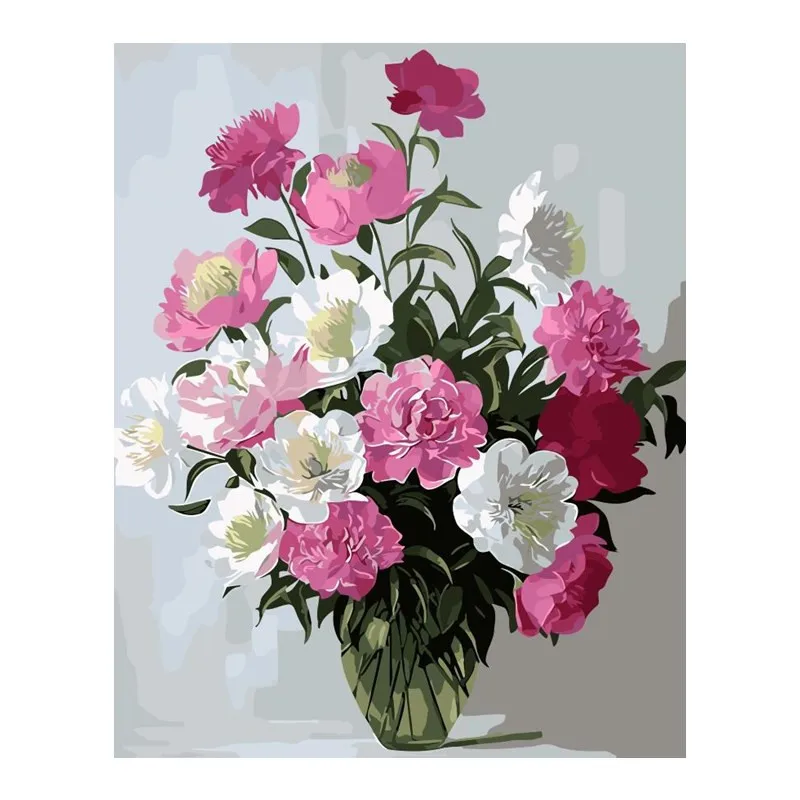 Spring flower landscape living room office decor modular hand paint oil Painting picture By Numbers Drawing by number DIY poster | Дом и сад