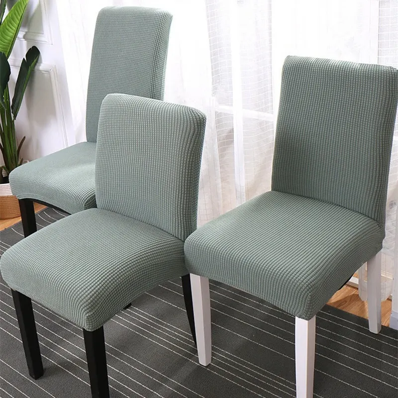 2 размера чехлы на кресла стрейч одноцветные чехлы на стулья для обеденного стула съемный чехол для кухонного офисного сиденья Чехол для стула