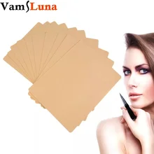 10X пустые татуировки Практика Кожи Лист для перманентного макияжа бровей губ иглы машина татуировки поставка комплект