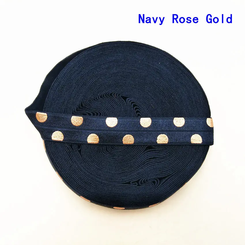 Navy rose gold