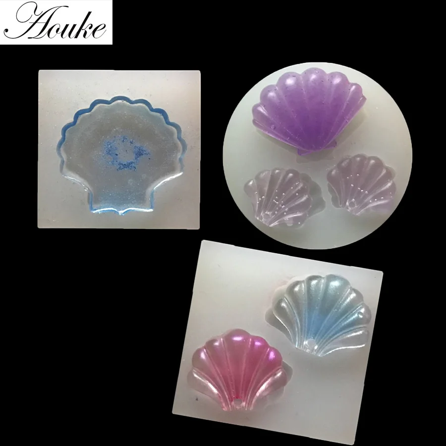 1PCS Shell Shape Manual epoxy silicone mold, resin clay modeling tool
