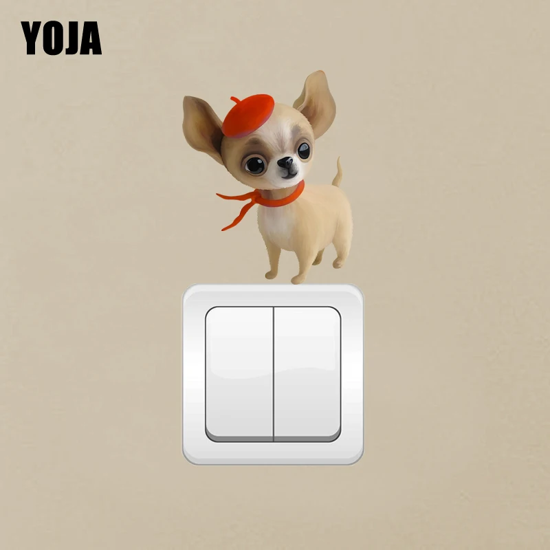 

YOJA A Fashion Dog's Bedroom Switch Decal Decorated Children's Room Wall Sticker 8SS0350