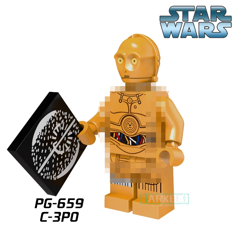 1 шт. Star Wars c3po tc 4 протокол Droid здания Конструкторы Super Heroes Мстители Рождество