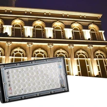 Светодиодный прожектор высокой мощности 150 Вт 200 Вт водонепроницаемый наружный настенный отражатель освещение садовый квадратный прожектор лампа освещение белый черный