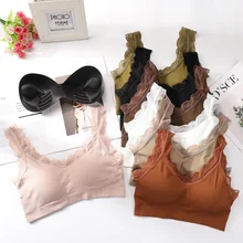 Женский сексуальный кружевной топ без косточек, модное однотонное нижнее белье, женский топ без косточек