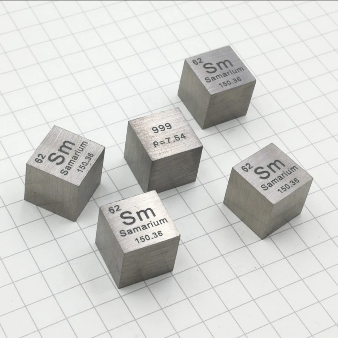 10x10x10 мм металлический Samarium Cube редкоземельные элементы Периодическая таблица