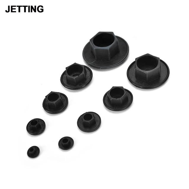 20PCS Black Hex Socket Allen Bolt Screw Nut Hexagon Head Cover Cap