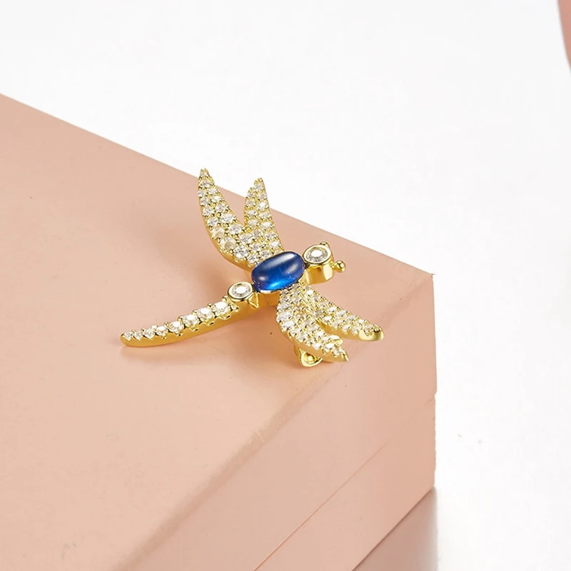 Женская Брошь в виде стрекозы из серебра 925 пробы|dragonfly brooch|brooch pinssilver dragonfly brooch |