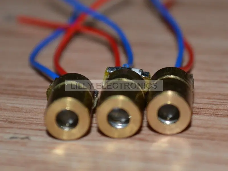 

5 Pieces x 650nm 5mW Red Laser Dot Diode Module mini-type 6x10mm 3V