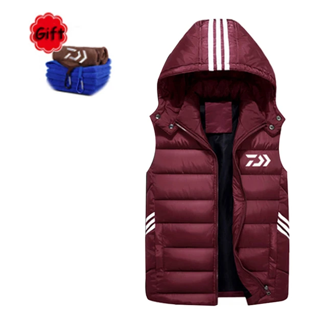 US $33.93 Winter Spring Daiwa Fishing Clothing Jacket Outdoor Sports Warmer Hooded Increase Climbing Fishing 