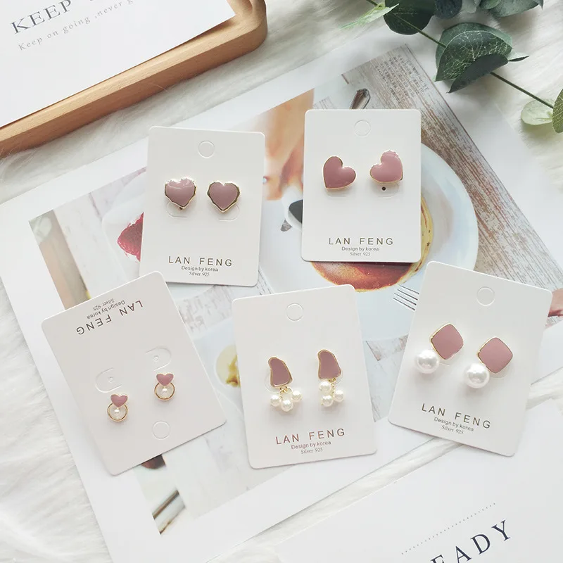 

Korean Handmade Pink Heart Cute Fresh Princess Pearl 2019 Woman Hanging Dangle Drop Earrings Fashion Jewelry Holiday-JQD5