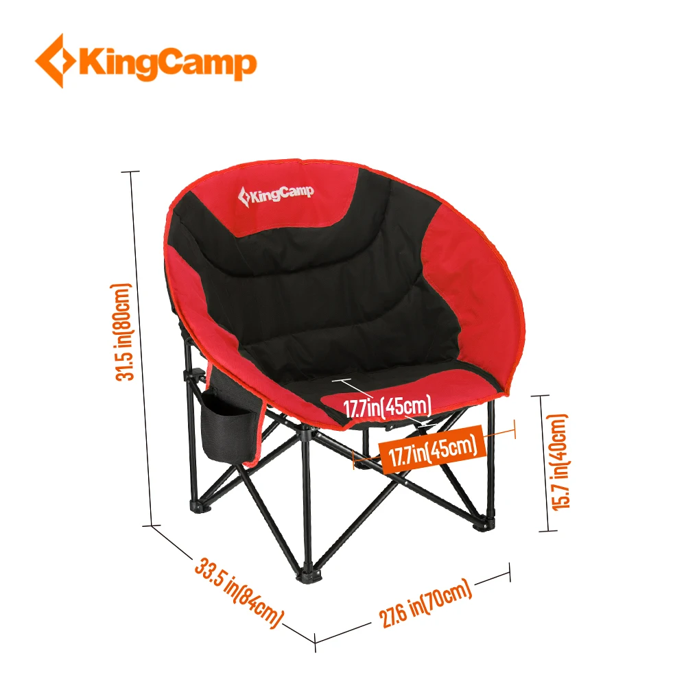 KingCamp портативный легкий складной стул рыболовный с сеткой подстаканник для
