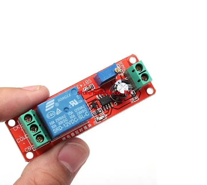 

1PCS Time Delay Relay Module Timer Switch NE555 Adjustable DC Module 12 V Delay Relay Shield 0 ~ 10 S