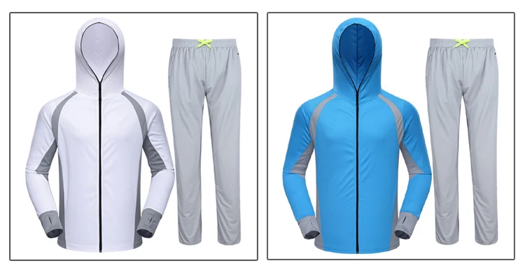 TRVLWEGO ультра-легкий с капюшоном рыболовные рубашки и брюки набор избегая комаров быстросохнущая Защита от Солнца Рыбалка анти-УФ одежда