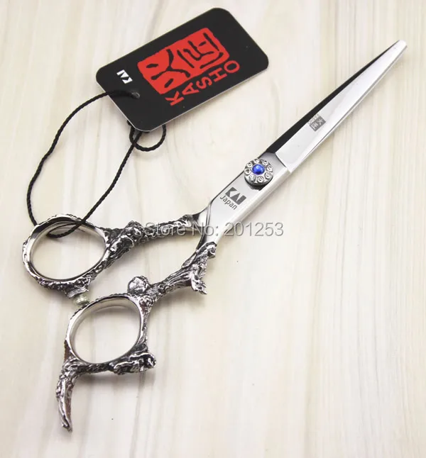 

6.0Inch Kasho Cutting Scissors,Professional Hair Shear for Salon Hairdressing with Straight Dragon Pattern,1pcs,Good Quality