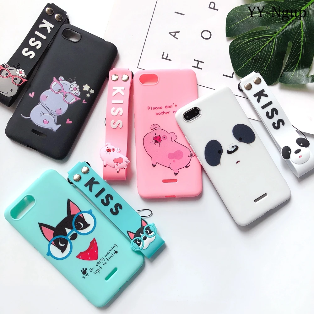 Красный mi GO чехол s on для Xiao mi Redm 6A чехол Kawaii Ремешок силиконовый для etui Xiao mi Redm 6A 5A 4X Xio mi A1 A2 чехол для телефона