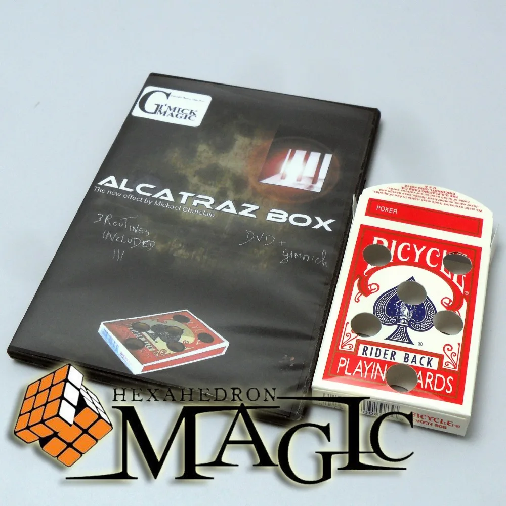 

Alcatraz Box with gimmick by Mickael Chatelain / close-up street professional card magic tricks products / free shipping