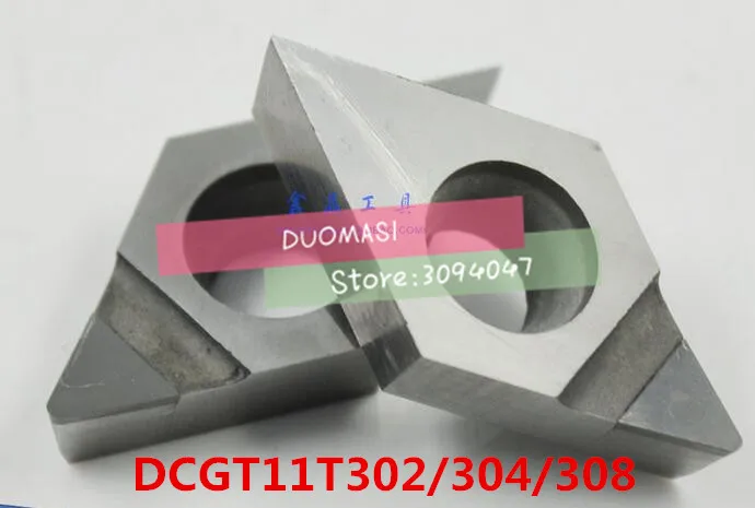 Бесплатная доставка 2 шт. DCGT11T302/DCGT11T304/DCGT11T308 PCD вставки CNC алмазная вставка для