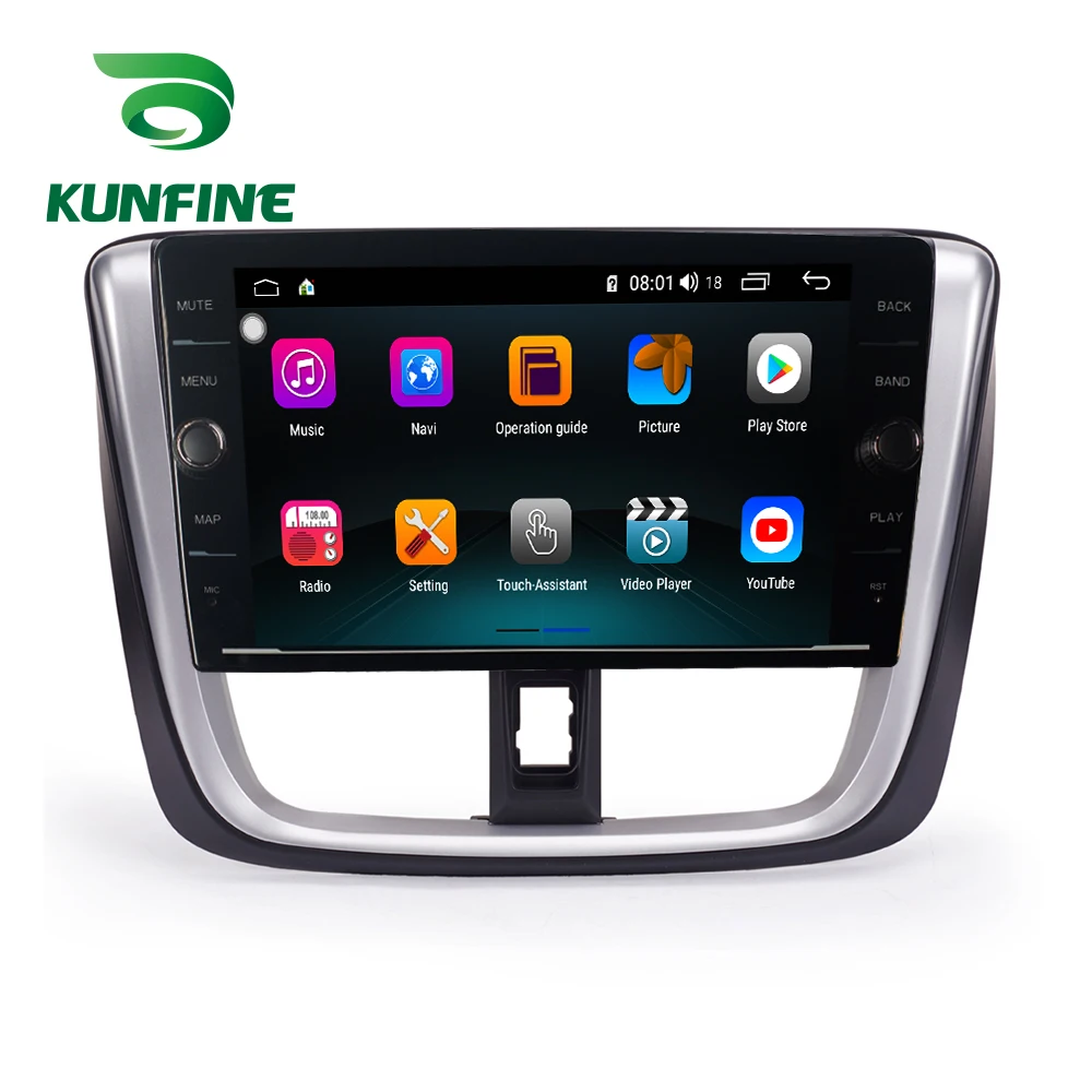 Flash Deal Octa Core 4GB RAM 64GB ROM Android 8.1 Car DVD GPS Player Deckless Car Stereo For Toyota Vios 2017 Radio Headunit Device 4