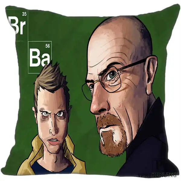 Custom Pillowcase Walter White Breaking Bad Square Zippered Pillow Cover35X35,40x40,45x45cm(One