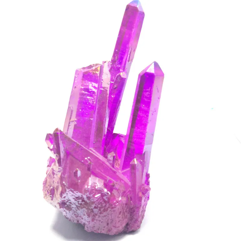 

220g Aura Crystal Cluster Purple Angel Aura Titanium Quartz Crystal Specimen Minerals Reiki Healing Chakra
